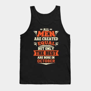 BIRTHDAY T SHIRT LEGENDS ARE BORN IN OCTOBER Tank Top